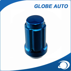 12x1.25 Spline Drive Bleu Chrome1.38 "grand lug écrous - Product Image 2