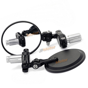 JPMotor Universal <span class=keywords><strong>moto</strong></span> espejo retrovisor manillar plegable lateral espejo convexo - Product Image 3
