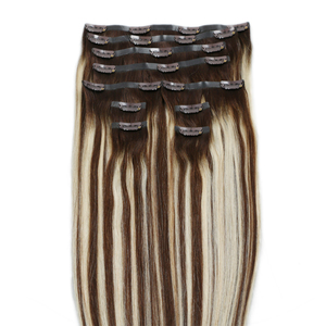 Extension de <span class=keywords><strong>cheveux</strong></span> naturels Remy — doreen, <span class=keywords><strong>cheveux</strong></span> humains, 14 à 24 pouces, sans couture avec clips - Product Image 6