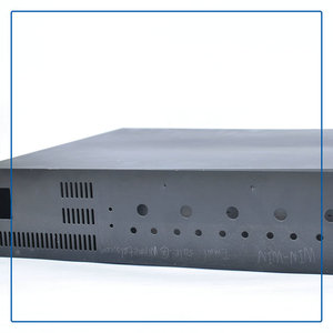 Piezas de chapa de acero 45 hechas a medida, componentes de doblado de estampado para carcasa de gabinete de telecomunicaciones, acabado en aerosol negro ISO9001 - Product Image 6
