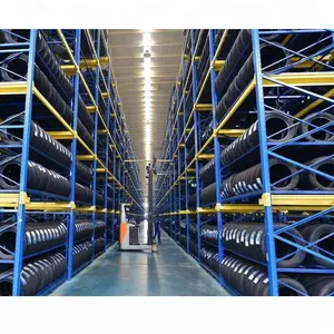 Magazzino di stoccaggio pieghevoli accatastamento di metallo commerciale pneumatico rack, tipo di pallet scaffalature pneumatico storage rack, pneumatico cremagliera di esposizione