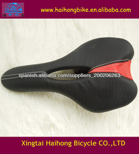 China hizo nueva deisign PU-cuero medio hueca bicicleta del <span class=keywords><strong>mtb</strong></span> silla / asiento de bicicleta / <span class=keywords><strong>bici</strong></span> del negro - Product Image 1