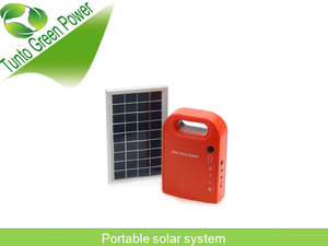 Sistema de iluminación Solar portátil, 0.9 W 100LM led bombilla * 2 unids, <span class=keywords><strong>3</strong></span> W / 9 V panel Solar con <span class=keywords><strong>3</strong></span> m cables - Product Image 1