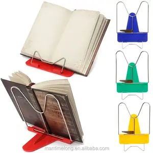 creative Novelty Angle Foldable Reading Book Stand Holder Document Metal Desk