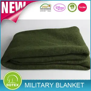 100％再生素材ポリエステルの軍隊の軍事毛布