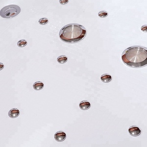 Bañera <span class=keywords><strong>de</strong></span> hidromasaje esquinera acrílica, chorro <span class=keywords><strong>de</strong></span> cristal, barato, venta al por mayor - Product Image 3