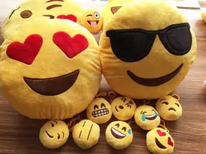hot neue produkte für 2015 emoji schlüsselanhänger plüsch emoji kissen zum verkauf