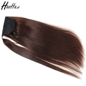 Toptan en güvenli at kuyruğu 100% İnsan saç beraberlik dize Cheer at kuyruğu saç ekleme - Product Image 6