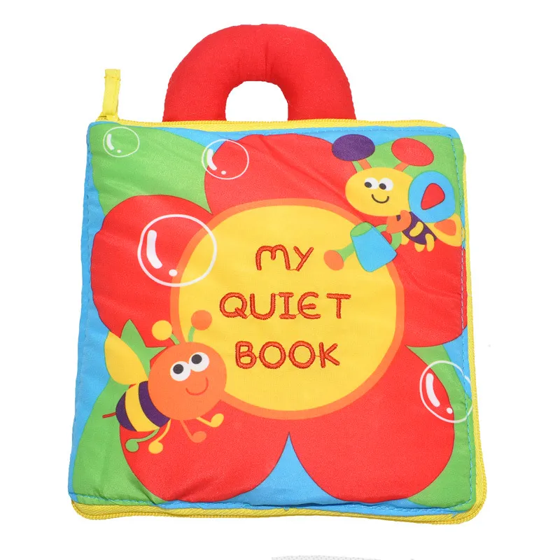 Cloth Baby Book Flower Bee My Quiet Book Creative Gift Soft Baby Toy Multi-purpose Cloth Book