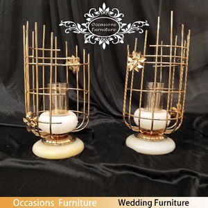 Gül tasarım Premium ambalaj ile zarif altın demir kuş kafesi düğün masa Centerpiece dekor - Product Image 4