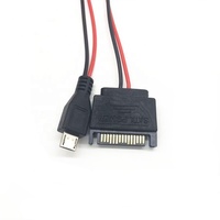 Adaptador de cable de alimentación de datos Micro a SATA de 30cm de 5 pines con carga rápida 5A para disco duro SSD
