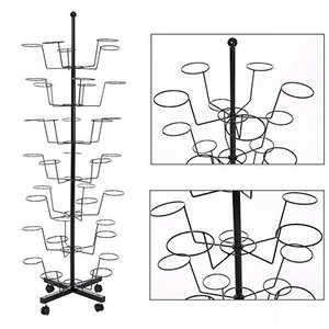 Movable Multi-Layer Upright Hard <strong>Hat</strong> Hanger <strong>Stand</strong> Rack Display for Cap 7 Layer Cap Display <strong>Stand</strong> - Product Image 3