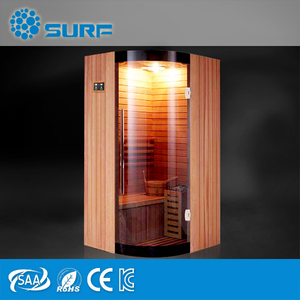 Superventas! Mini Indoor <span class=keywords><strong>cristal</strong></span> puerta de madera infrarrojo lejano <span class=keywords><strong>Sauna</strong></span> para un pueblo - Product Image 1