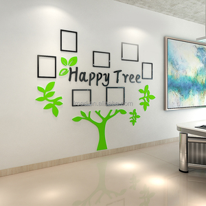 2020 Best-seller en gros miroir famille cadre photo <span class=keywords><strong>arbre</strong></span> décoration de la maison autocollants stickers muraux - Product Image 5