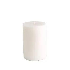 3x4 large big size unscented church pillar candle