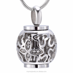 IJD9959 nueva llegada flor siempre en mi mente para siempre en mi corazón joyería de la cremación de mascotas o persona Memorial Ash regalo urna collar las mujeres - Product Image 5