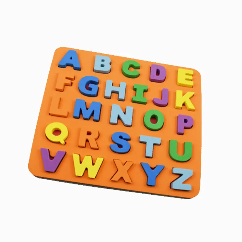Mainan Edukasi Angka Huruf Alfabet, Teka-teki Busa 3D EVA untuk Anak-anak Belajar Bahasa Inggris