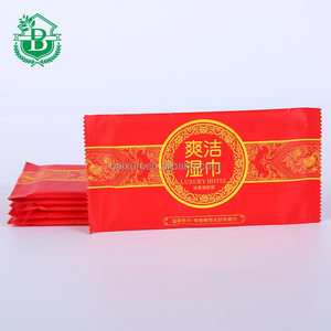 Emballage individuel personnalisé impression <span class=keywords><strong>restaurant</strong></span> individuellement enveloppé lingettes humides sous étiquette privée - Product Image 4