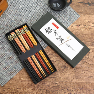 Estilo japonés cinco <span class=keywords><strong>madera</strong></span> <span class=keywords><strong>palillos</strong></span> <span class=keywords><strong>con</strong></span> caja <span class=keywords><strong>de</strong></span> regalo - Product Image 4