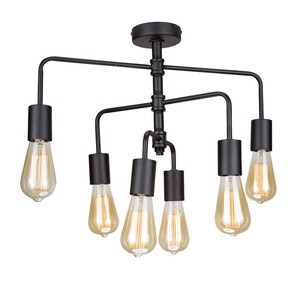 Tubería de agua techo colgante lámpara loft retro acabado antiguo lámpara de luz industrial lámpara colgante - Product Image 2