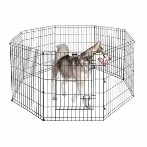 Painéis de anel de metal modular portáteis, barato, fio de metal, visor de cães