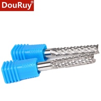 Pisau Pemotong PCB DouRuy 2.2mm-3.175mm Pisau Pemotong Ekor Ikan Pisau Pemotong Jagung Tungsten Carbide Mini End Mill Engraving