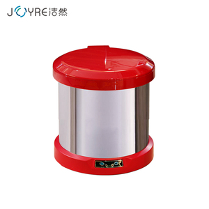 6L petite taille rouge des ménages ronde électrique pieds induction toilettes poubelle - Product Image 1