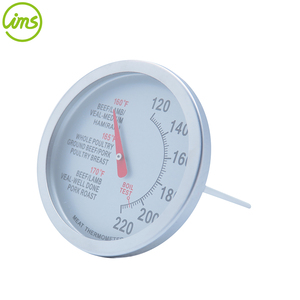 Easy Read Dial Stainless Steel Meat <b>Thermometer</b> Metal Material - Product Image 1