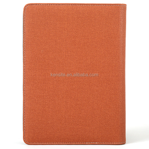 Danh Mục Đầu Tư Thư Mục Hội Nghị Da PU Có Khóa Kéo A5 Với Máy Tính Màu Nâu Xanh Hồng - Product Image 5