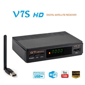 2019 New V7S HD FTA DVB-S2 Upgrade V7 HD Satellite Tv Receiver For Network Sharing.