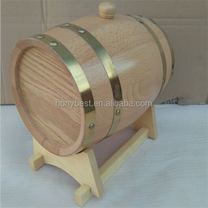 Barile di vino in rovere originale Mini barile di birra 2 litri botte di birra Whisky con rubinetto in metallo Dispenser Base staccabile per la casa - Product Image 4