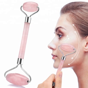 Quarzo rosa pietra guasha al quarzo <span class=keywords><strong>rullo</strong></span> di <span class=keywords><strong>massaggio</strong></span> del viso - Product Image 6