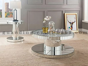 Hiện Đại Kính Hàng Đầu Vòng Hình Dạng Nghiền Nát Kim Cương Gương Kết Thúc Bảng - Product Image 4