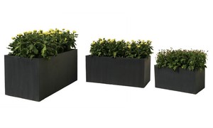 Ventes d'usine Poids léger Haute résistance Qualité supérieure Grands pots de fleurs en béton rectangle - Product Image 4