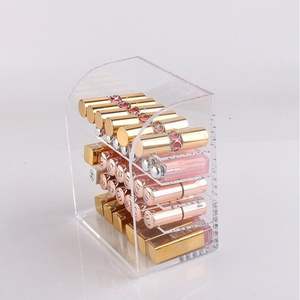 Présentoir de magasin d'autocollant cosmétique de lèvre de plexiglas clair - Product Image 2