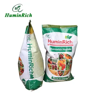 Huminrich Humate מעורבב ומאוזן תזונה הידרופוני 65% חה + 12% K2O אשלגן Humate פתיתים מבריקות