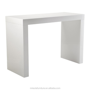 Barra de <span class=keywords><strong>Bar</strong></span> Blanca de Alto Brillo, Forma Faroc, Mesa de <span class=keywords><strong>Bar</strong></span> <span class=keywords><strong>para</strong></span> Uso en el Hogar - Product Image 1