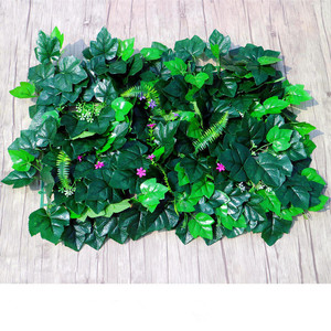 Wedding Home Party Decoration Green Faux Leaf Artificial Grass Carpet Artificial Grass <strong>Flower</strong> <strong>Wall</strong> <strong>Panel</strong> - Product Image 4