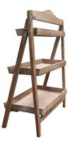 Support de plante pliable en bois SenGong pour extérieur ou serre
