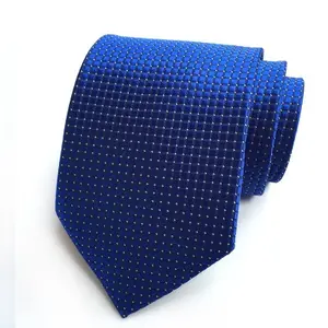 2019 new 8cm polyester men's fashion casual fine Plaid tie