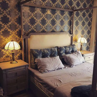 Bett mit kopfteil antiken stil holz königin king size doppelbett großhandel