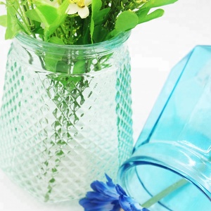 Bocca larga Vaso di Vetro per il Fiore Organizzare Vaso per la Decorazione domestica con la stringa - Product Image 3