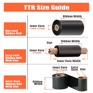 oro TTR cera de transferencia térmica cinta de resina Datamax easyprint impresora de etiquetas de código de barras cinta hoja - Product Image 3