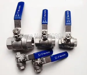 GOGO Kualitas Tinggi SS304 2 PC DN40 11/2 "BSP Perempuan Benang Stainless Steel 1000 Wog Ball Valve