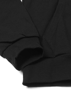 <span class=keywords><strong>Sudadera</strong></span> con Capucha Personalizada para Hombre, 100% Algodón, Térmica, con Bolsillo, Negra con Cordones Blancos - Product Image 3