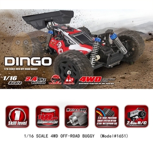 RM1651 <span class=keywords><strong>Remo</strong></span> High Speed 1:16 Scale Electric Racing 4WD 2.4G RC fuoristrada spazzolato Buggy Truck Dingo Car - Product Image 2