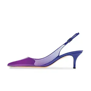 2019 शास्त्रीय बड़ा आकार Chaussure Femme बिल्ली का बच्चा हील्स जेली जूता सेक्सी महिलाओं ऊँची एड़ी के जूते Slingback महिला जूते जूते