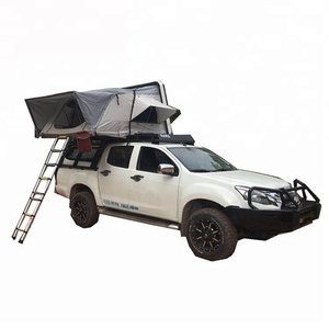 Fibra de Vidrio techo tienda al aire libre Camping 4-5 personas con impermeable techo plegable, techo de la tienda de la parte superior de la - Product Image 1