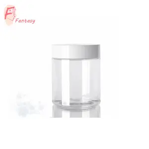 Giá Rẻ Thực Phẩm Lớp Nhựa Jar Jar Container Vật Liệu PET Jar Có Thể Với Trắng Nắp Đặt