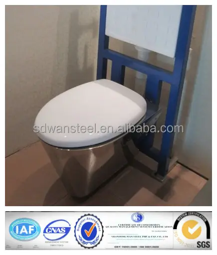 Anti-pried tamper device Stainless steel security squat jail toilet